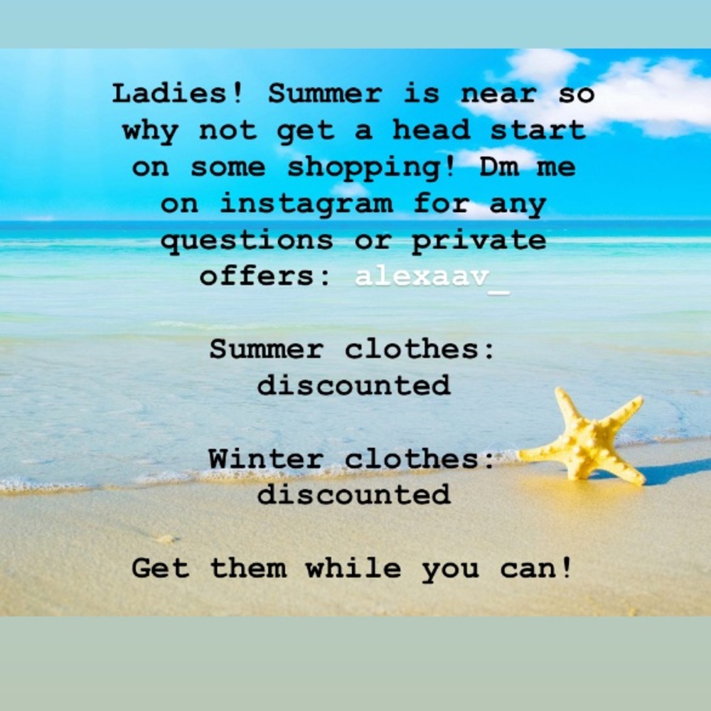 NEW SUMMER AND WINTER ITEMS!!!